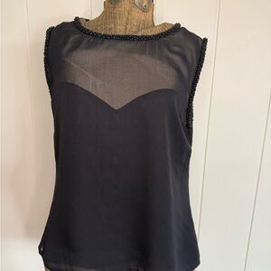 Elegant Black Sleeveless Top